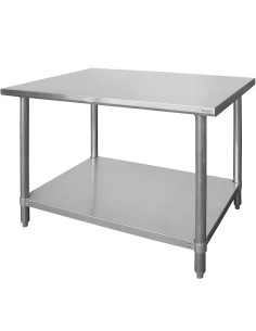 
Budget Line varžtais tvirtinamas centrinis stalas su lentyna – 100x60x85 cm
