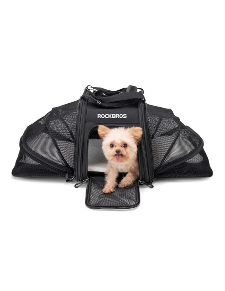 
Sulankstomas dviračio krepšys šuniui ar katei vežti - juodas
