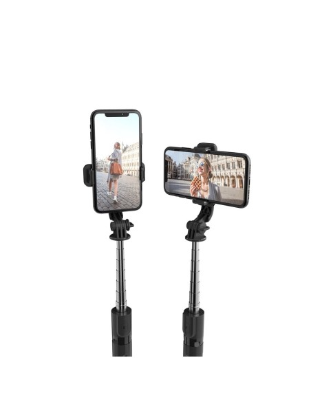 
Asmenukių lazda su „Bluetooth“ trikoju iki 72 cm - juoda
