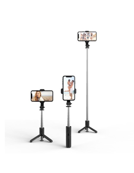 
Asmenukių lazda su „Bluetooth“ trikoju iki 72 cm - juoda
