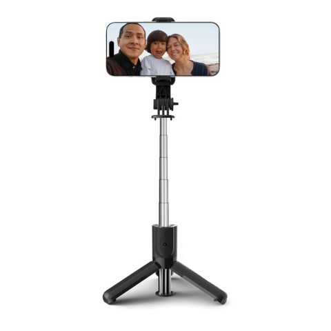 
Asmenukių lazda su „Bluetooth“ trikoju iki 72 cm - juoda
