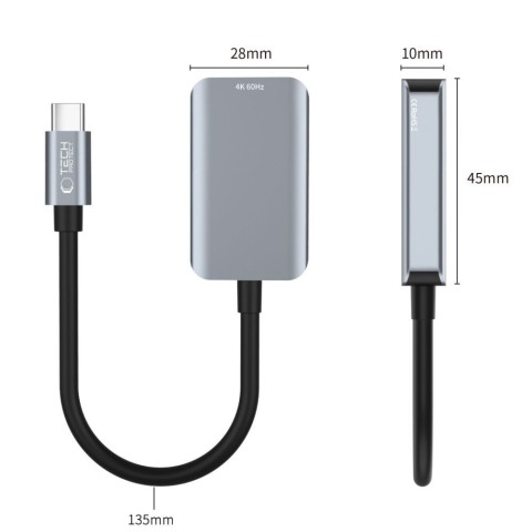 
USB-C į HDMI 4K 60Hz adapteris – juodas
