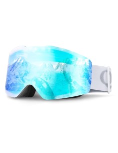 
Berėmės slidinėjimo akiniai nuo rasojimo, apsaugantys nuo UV400 – balti
