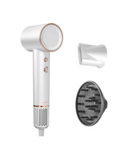 
Jonizuojantis plaukų džiovintuvas su difuzoriumi H100 1500W - baltas
