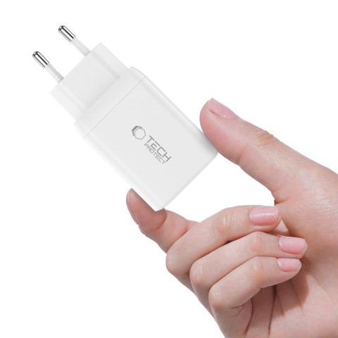 
NC45W-GAN 2x USB-C 45W sieninis įkroviklis – baltas
