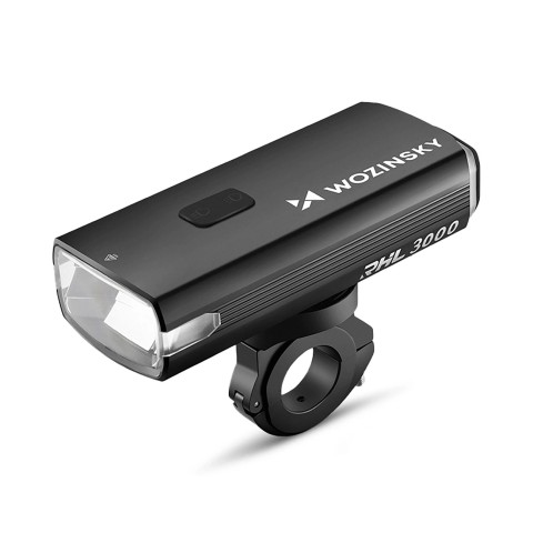 
Priekinis dviračio žibintas su USB-C laidu, 3000 lm – juodas
