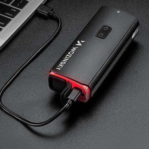 
Priekinis dviračio žibintas su USB-C laidu, 3000 lm – juodas
