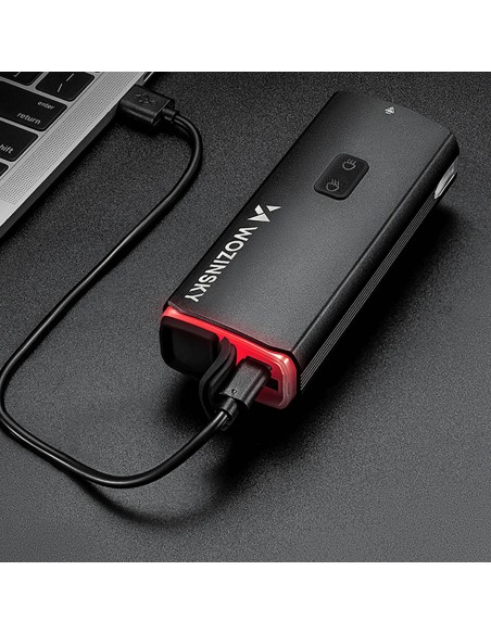 
Priekinis dviračio žibintas su USB-C laidu, 3000 lm – juodas
