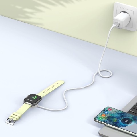 
„Apple Watch“ USB-A 3W 1m belaidis įkroviklis – baltas
