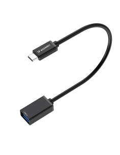 
USB-C (kištukas) - USB-A (lizdas) OTG adapteris - juodas
