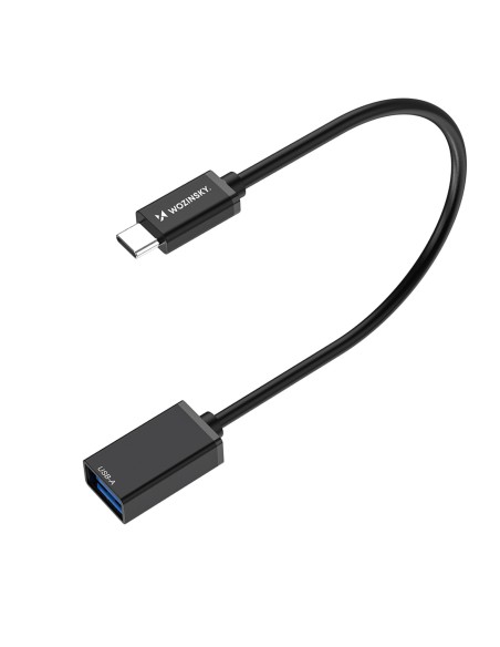 
USB-C (kištukas) - USB-A (lizdas) OTG adapteris - juodas
