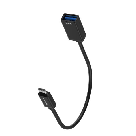 
USB-C (kištukas) - USB-A (lizdas) OTG adapteris - juodas

