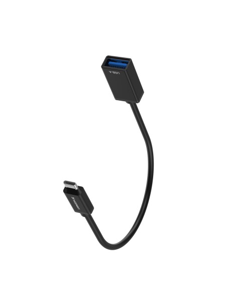 
USB-C (kištukas) - USB-A (lizdas) OTG adapteris - juodas
