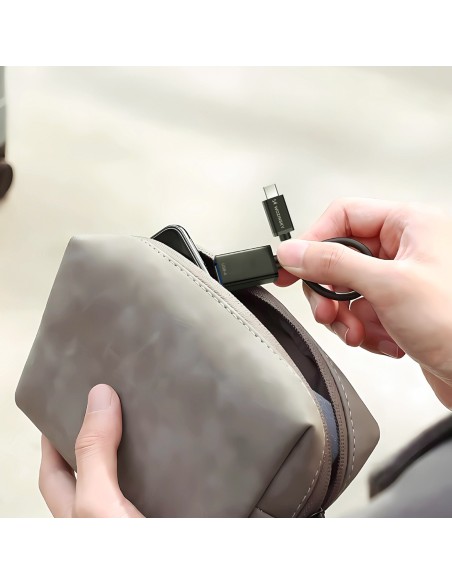 
USB-C (kištukas) - USB-A (lizdas) OTG adapteris - juodas
