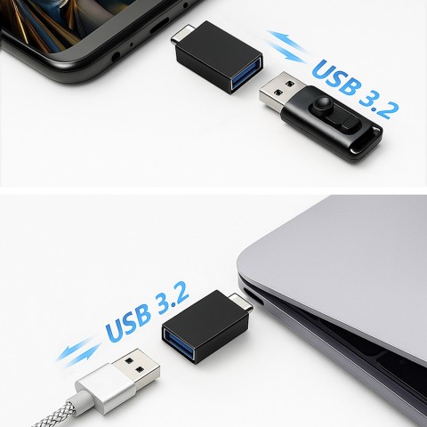 
USB-C į USB-A 10Gb/ s adapteris – juodas
