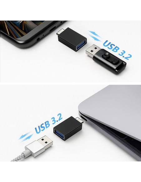 
USB-C į USB-A 10Gb/ s adapteris – juodas
