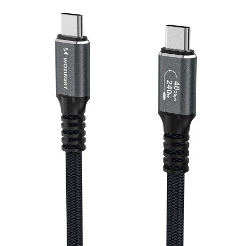 
„Thunderbolt 4“ USB-C laidas 240 W 4K 1 m – juodas
