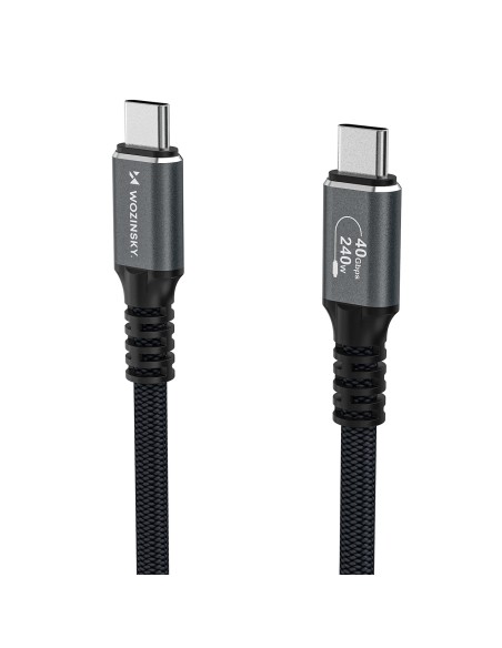 
„Thunderbolt 4“ USB-C laidas 240 W 4K 1 m – juodas
