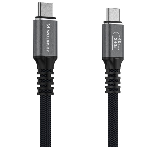 
„Thunderbolt 4“ USB-C laidas 240 W 4K 1 m – juodas
