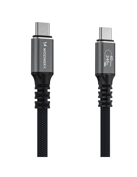 
„Thunderbolt 4“ USB-C laidas 240 W 4K 1 m – juodas
