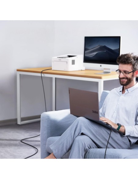 
Spausdintuvo ir skenerio laidas USB-B - USB-C 1m - juodas

