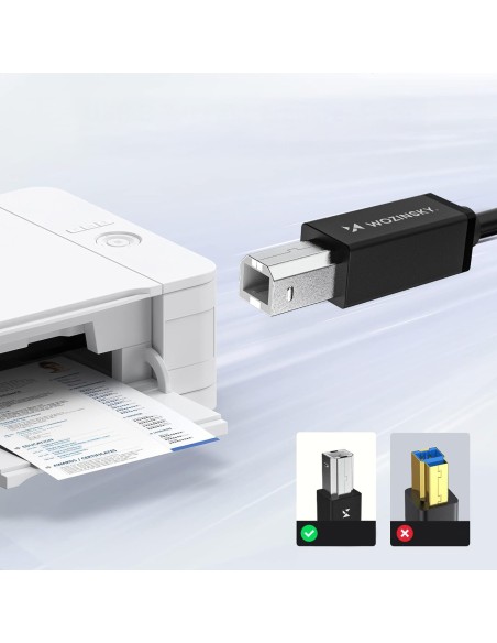 
Spausdintuvo ir skenerio laidas USB-B - USB-C 1m - juodas
