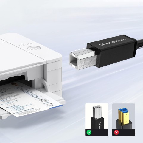 
Spausdintuvo ir skenerio laidas USB-B - USB-A 480Mb/ s 2m - juodas
