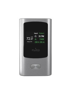 
10000mAh išorinė baterija su ekranu, USB-A, USB-C, 45W, pilka
