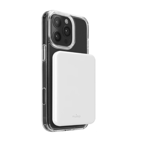 
Magnetinė išorinė baterija 5000mAh „MagSafe USB-C Qi2 PD 20W“ – balta

