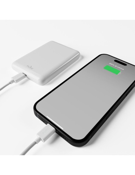 
Magnetinė išorinė baterija 5000mAh „MagSafe USB-C PD 20W“ – balta
