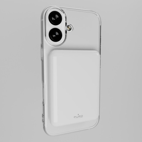 
Magnetinė išorinė baterija 5000mAh „MagSafe USB-C PD 20W“ – balta
