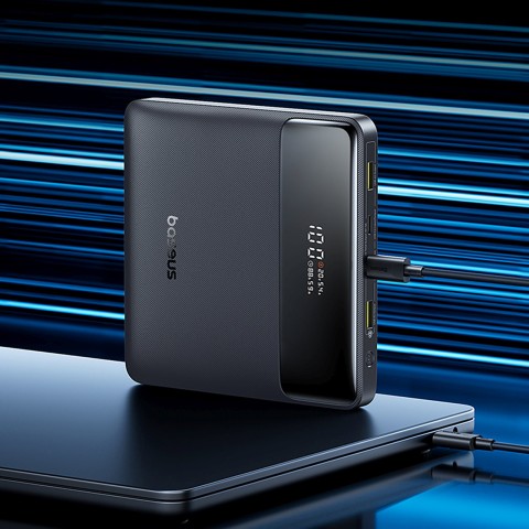 
„Blade H1“ 20000mAh USB-A USB-C 100W ekrano įkroviklis – juodas
