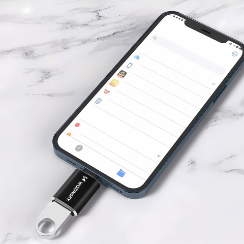 
„iPhone Lightning“ į USB-A OTG adapteris – juodas
