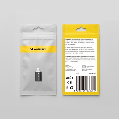 
„iPhone Lightning“ į USB-A OTG adapteris – juodas
