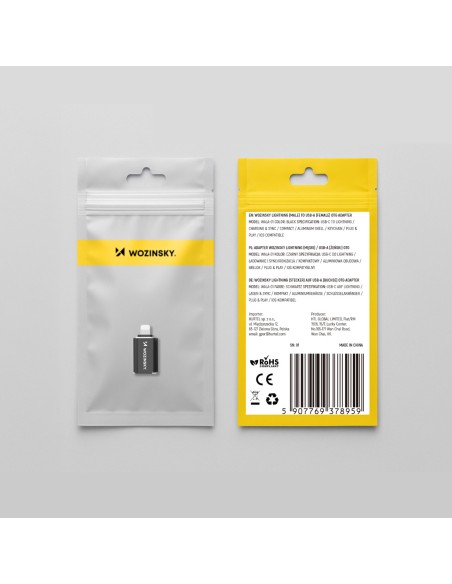 
„iPhone Lightning“ į USB-A OTG adapteris – juodas
