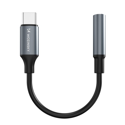 
USB-C į 3,5 mm mini lizdą jungiantis adapteris – juodas
