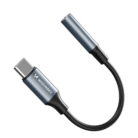 
USB-C į 3,5 mm mini lizdą jungiantis adapteris – juodas
