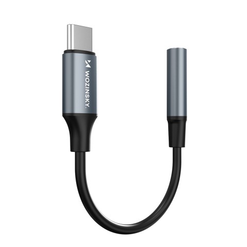 
USB-C į 3,5 mm mini lizdą jungiantis adapteris – juodas

