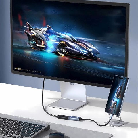 
USB-C į HDMI 4K 60Hz adapteris – juodas
