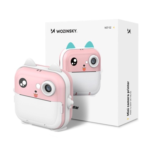 
WDT-01 mini terminis spausdintuvas su kamera vaikams - rožinis
