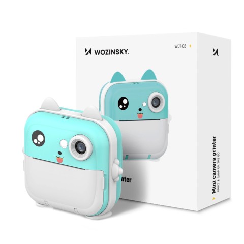 
WDT-02 mini terminis spausdintuvas su kamera vaikams - mėlynas

