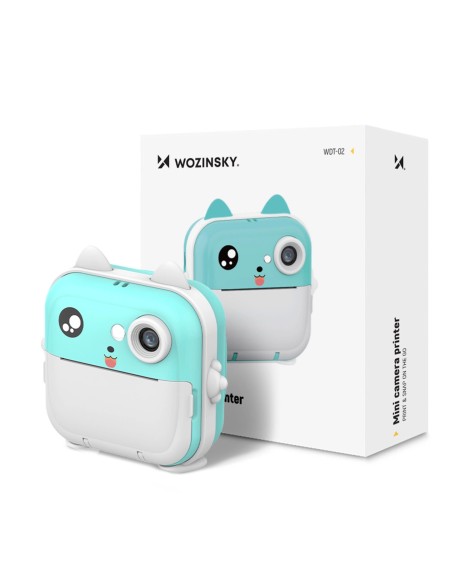 
WDT-02 mini terminis spausdintuvas su kamera vaikams - mėlynas
