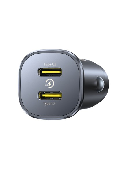 
Automobilinis įkroviklis 2 x USB-C 30W - juodas
