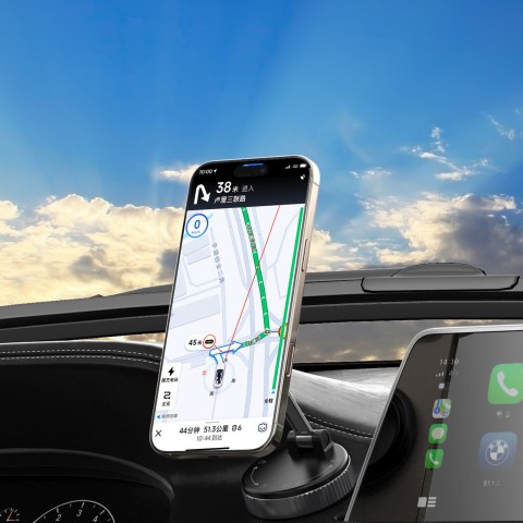 
Magnetinis automobilio laikiklis prietaisų skydeliui ir priekiniam stiklui - juodas
