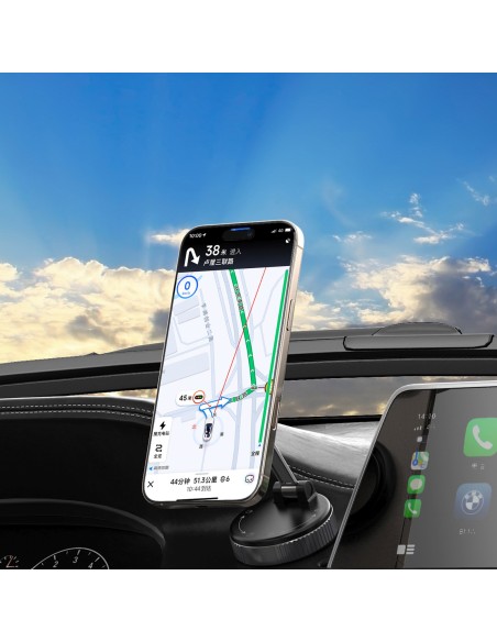
Magnetinis automobilio laikiklis prietaisų skydeliui ir priekiniam stiklui - juodas
