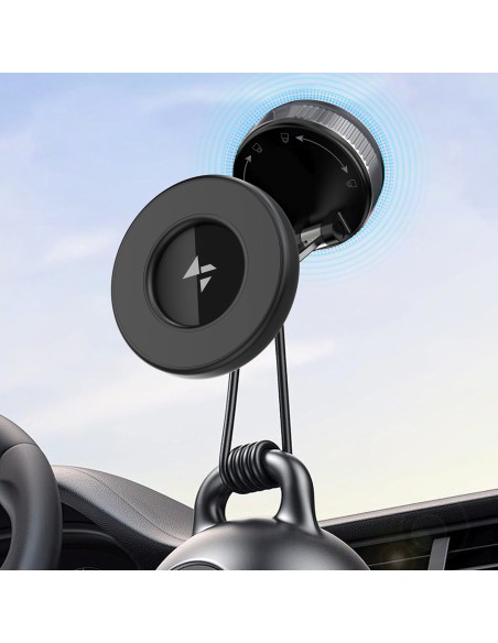 
Magnetinis automobilio laikiklis prietaisų skydeliui ir priekiniam stiklui - juodas
