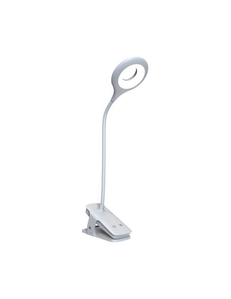 
Mini belaidė LED skaitymo lempa su segtuku ir USB-C laidu, 80 lm – balta
