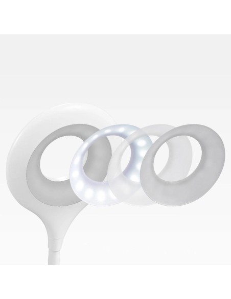 
Mini belaidė LED skaitymo lempa su segtuku ir USB-C laidu, 80 lm – balta
