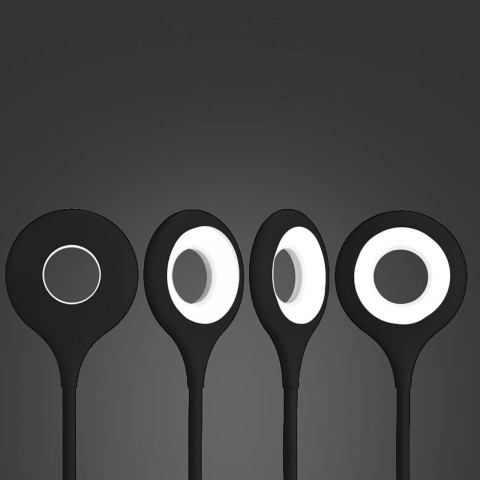 
Mini belaidė LED skaitymo lempa su segtuku ir USB-C laidu, 80 lm – juoda
