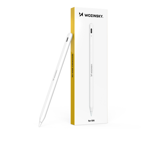 
WRA-08 rašiklis, skirtas „Apple iPad 2018–2025“ USB-C – baltas
